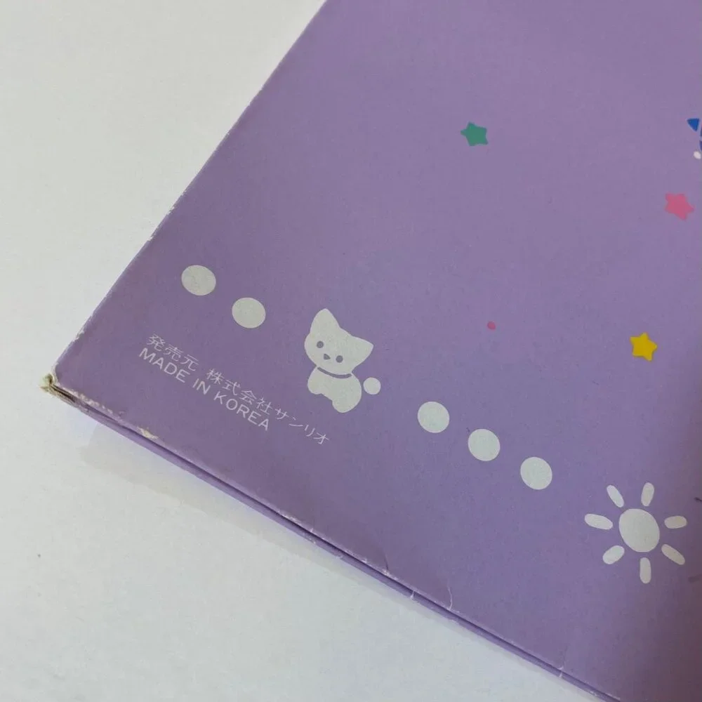 Vintage Sanrio 1990 Folder Little Twin Stars Pocket Portfolio
